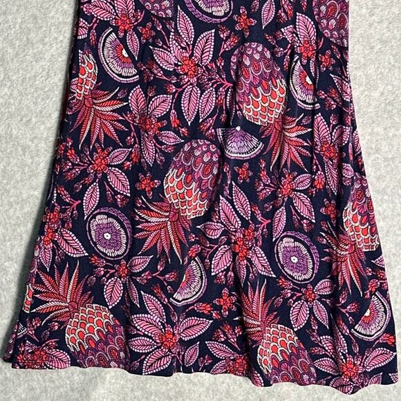 Tommy Bahama Sz S Pineapple Of My Eye‎ Flutter Sleeve Fit & Flare Dress Stretchy - Picture 10 of 11